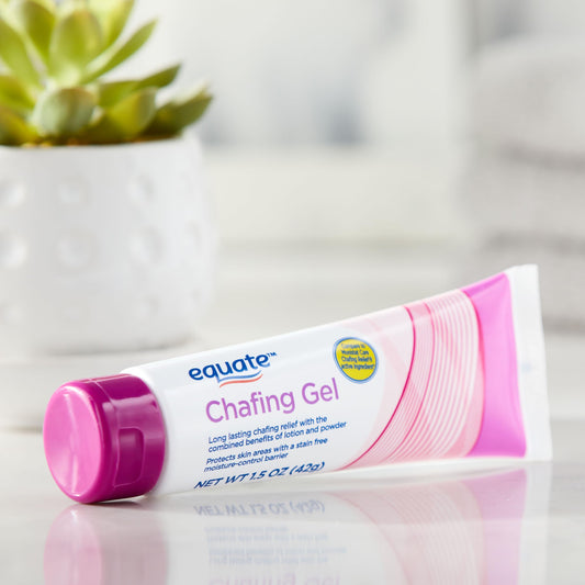 Close-up of Maker Explorador Equate Chafing Gel Relief texture showing quick-absorbing gel.