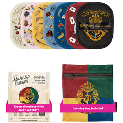 MakeUp Eraser Harry Potter 7-Day Set front view for easy water-only makeup removal