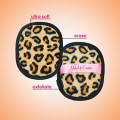 MakeUp Eraser Leopard 7-day set includes seven cloths for a full week