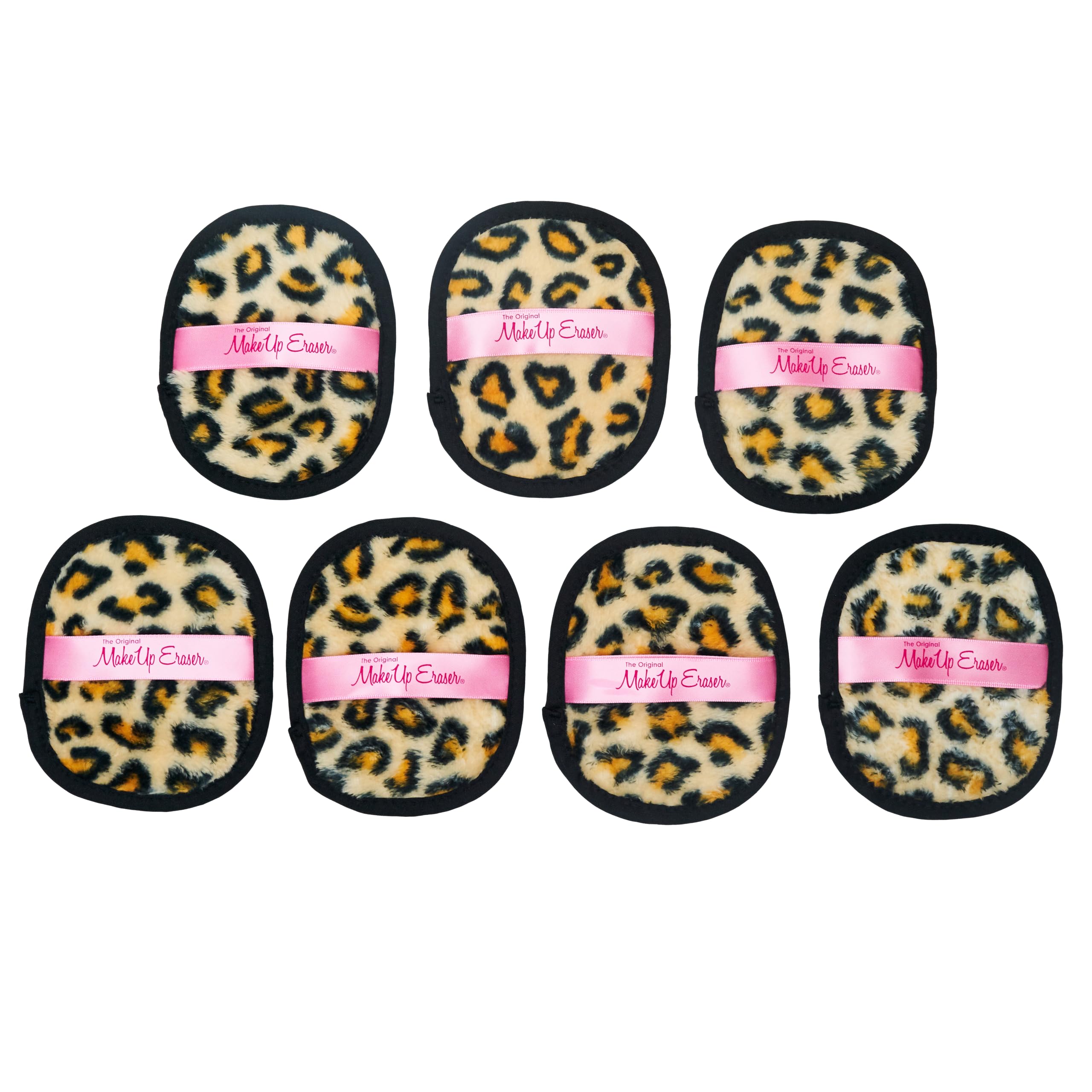 MakeUp Eraser Leopard 7-day set water-activated fibers in action on skin