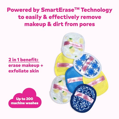 Close-up of long-fiber side exfoliation on MakeUp Eraser.