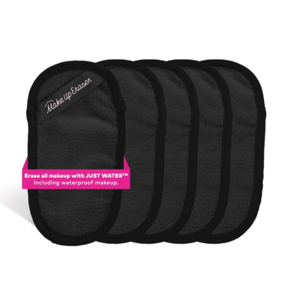 MakeUp Eraser Mini Pro 5-pack packshot shows reusable cloths for water-based makeup removal.