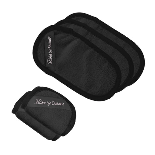 MakeUp Eraser Mini Pro 5-pack water-activation demonstrates cleansing with just water.