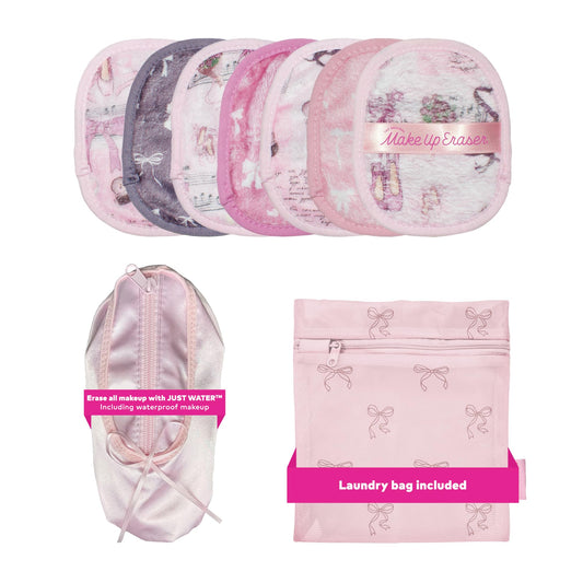 MakeUp Eraser Original 7-Day Set closeup showing plush fibers for gentle makeup removal.