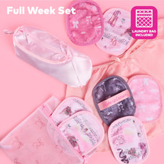 MakeUp Eraser Original 7-Day Set packshot with 7 cloths ready for travel.
