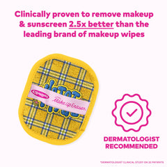 MakeUp Eraser Original cloud-soft fibers feel gentle on skin while removing makeup with water.
