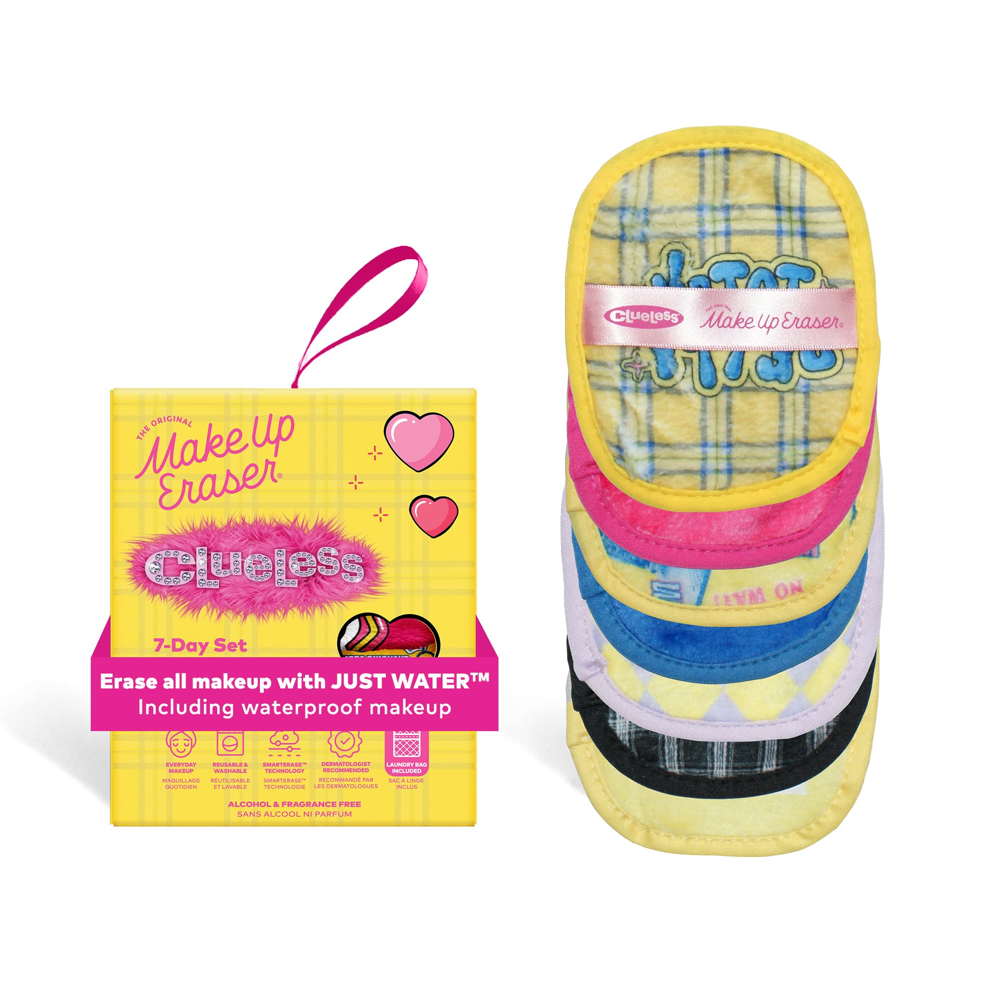 MakeUp Eraser Original seven-day set packaging highlights its eco-friendly, reusable makeup remover kit.
