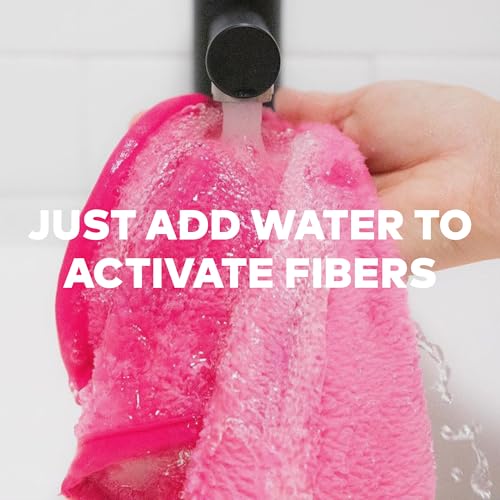 Closeup of MakeUp Eraser Pro fibers removing dirt from pores