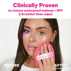 MakeUp Eraser PRO fibers micro-closeup highlighting gentle cleansing without harsh scrubbing
