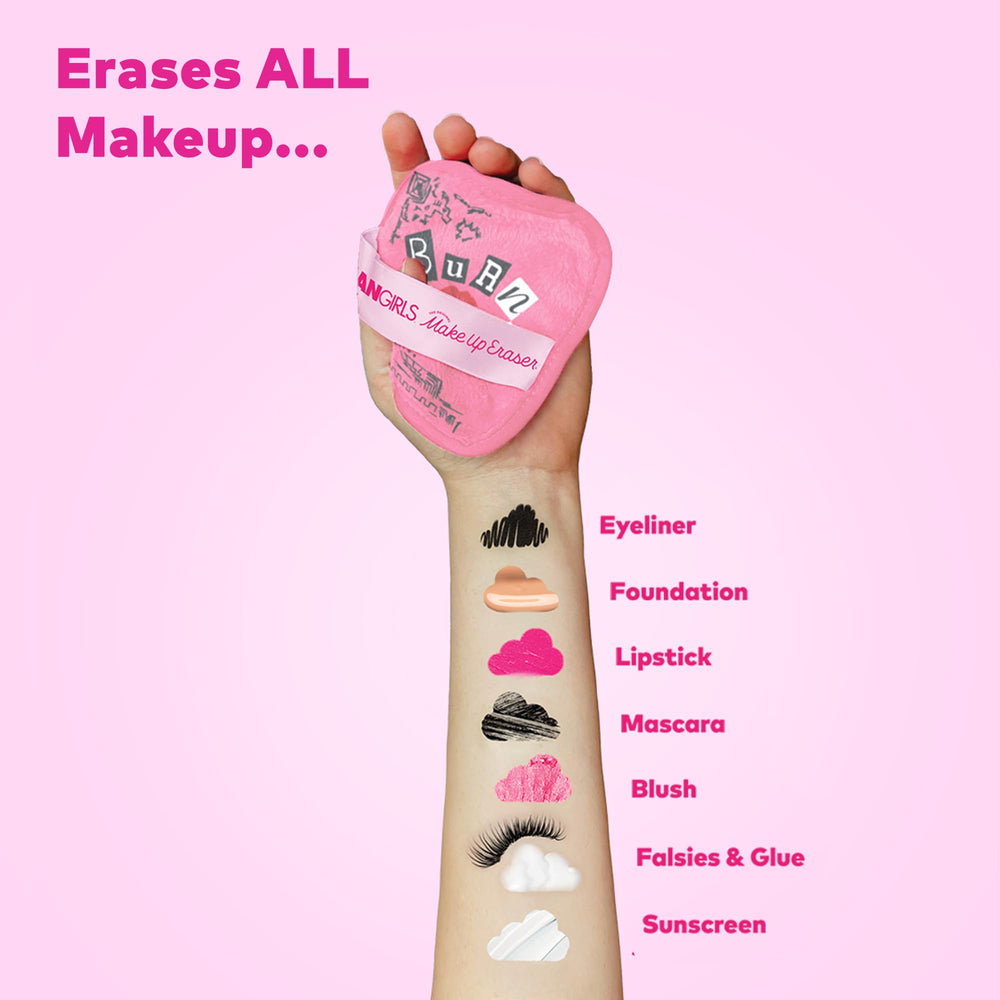 MakeUp Eraser soft fiber closeup, gentle on skin.