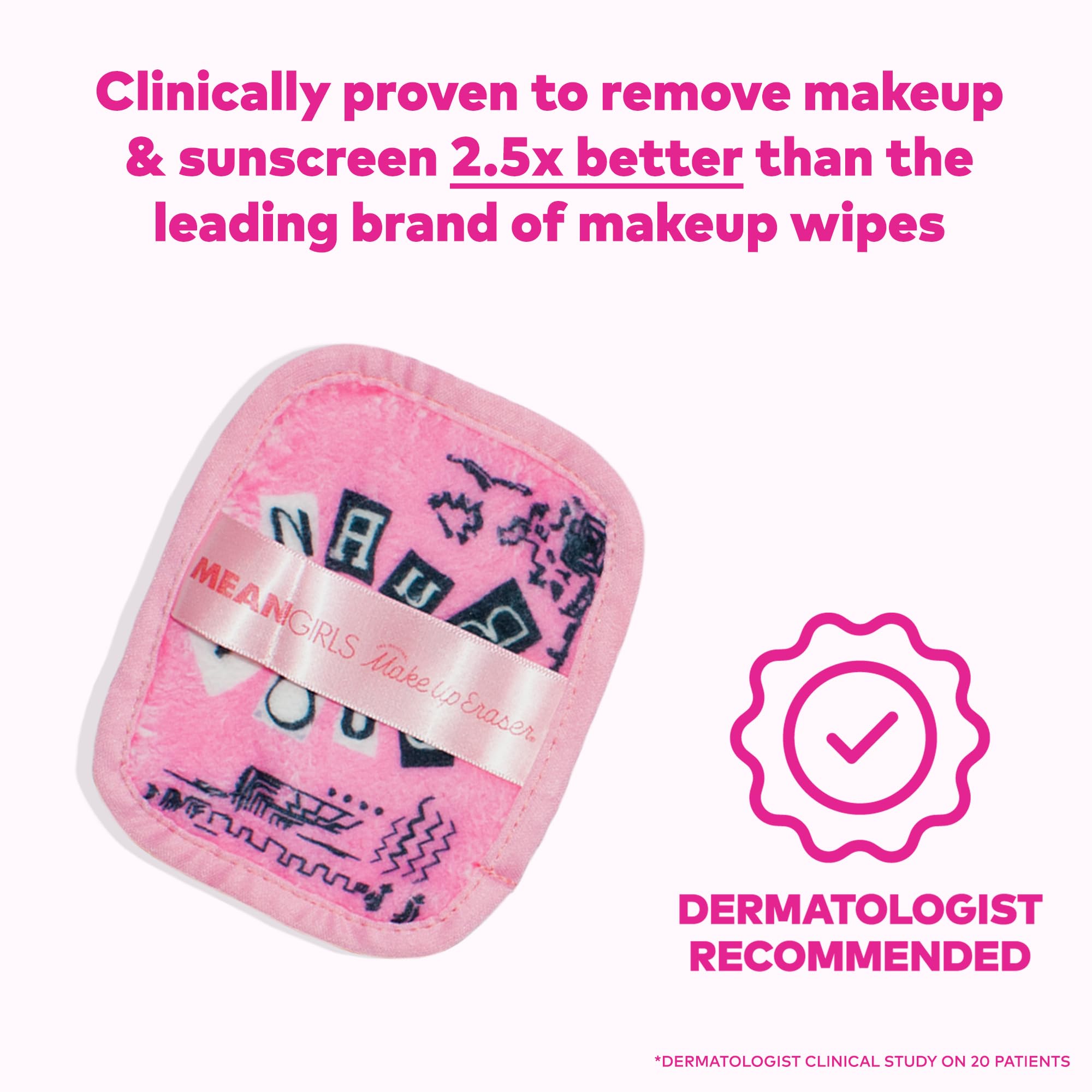 MakeUp Eraser waterproof makeup removal, for mascara and eyeliner without rubbing.