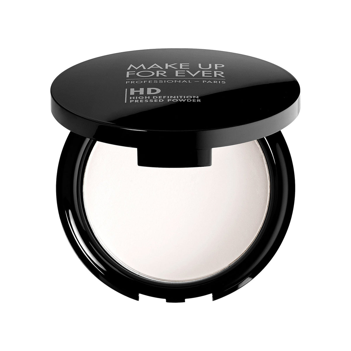 Make Up For Ever HD Microfinish pressed powder compact, shine control for all-day wear.