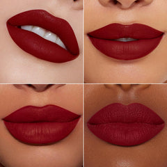 MAKI YIKA orange lipstick swatch reveals vibrant color with effortless coverage.