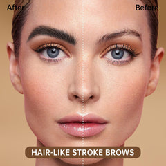 MAKI YIKA waterproof brow pen with precision brush for all-day smudge-proof definition
