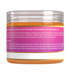 MAKOF BEAUTY Flaxseed-Pumpkin-Rosemary ingredients showcase natural nourishment for curls.