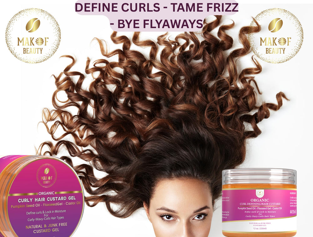 MAKOF BEAUTY Long-lasting curl definition in a texture-focused close-up.