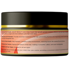 MAKOF BEAUTY mango butter softness close-up reveals smooth, manageable hair.