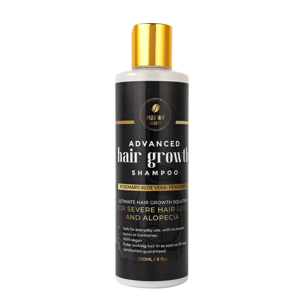 MAKOF BEAUTY Natural extracts label highlights botanical ingredients.