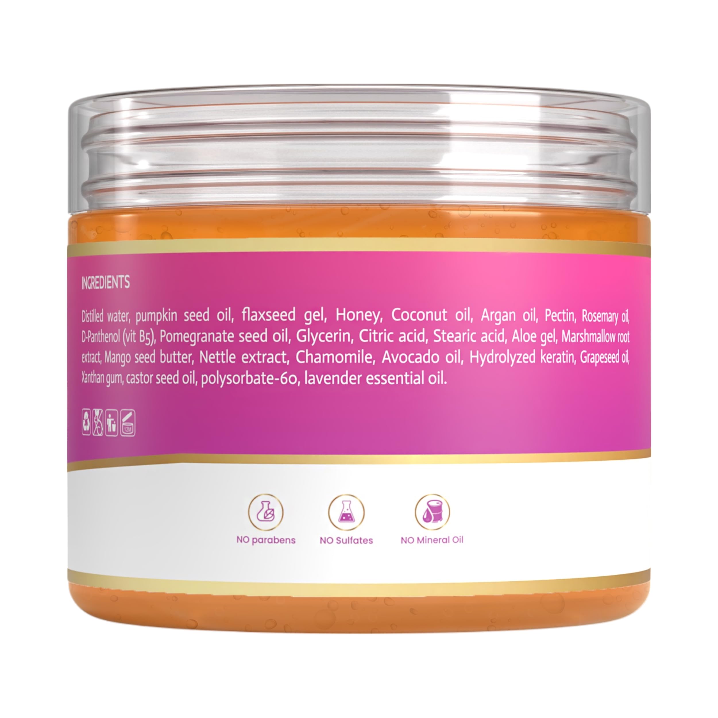 MAKOF BEAUTY Rosemary-infused hair care benefits visible in a product shot.