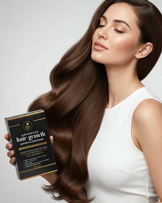 MAKOF BEAUTY Rosemary Shampoo bottle for fuller-looking hair.