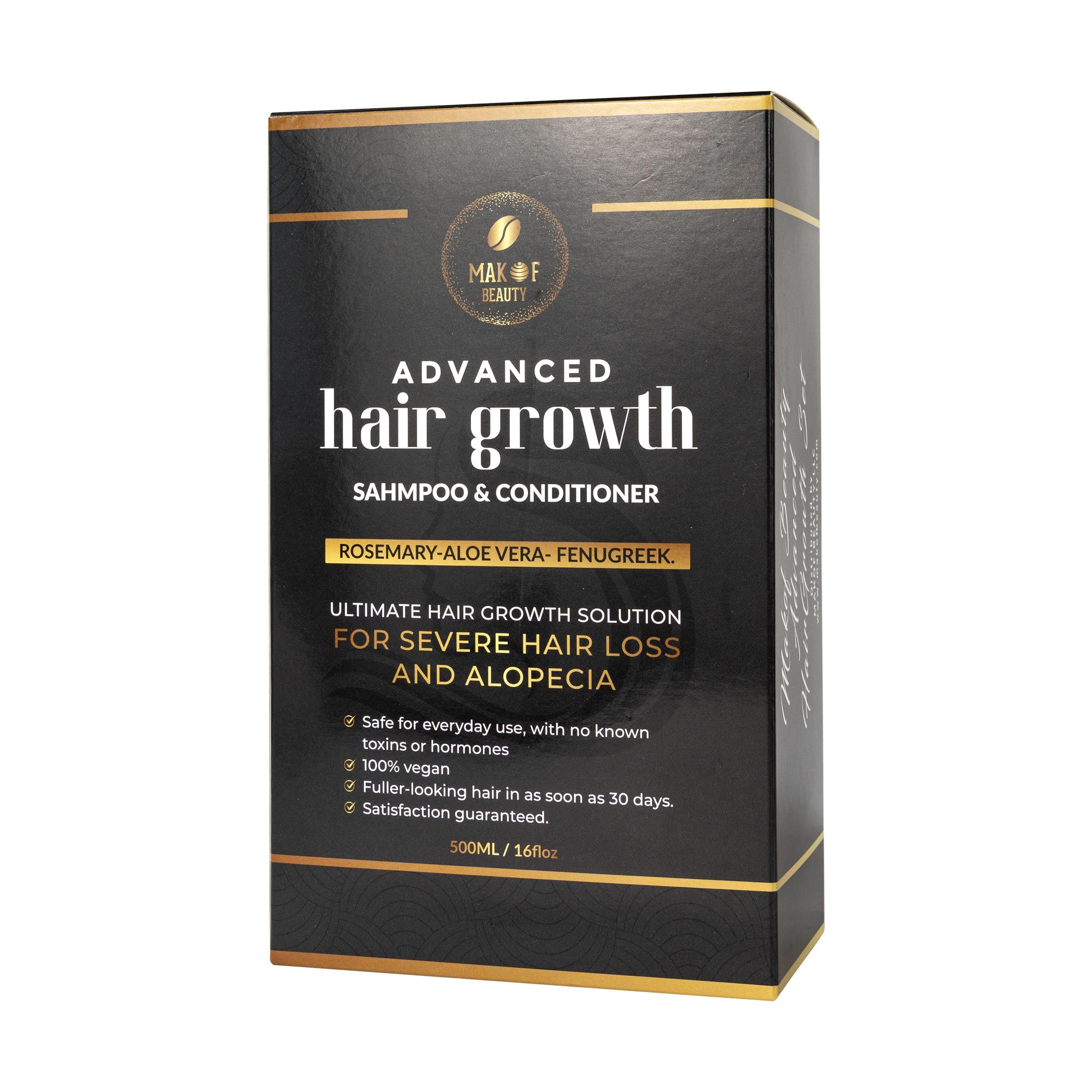 MAKOF BEAUTY Rosemary Shampoo application shows gentle scalp cleansing.