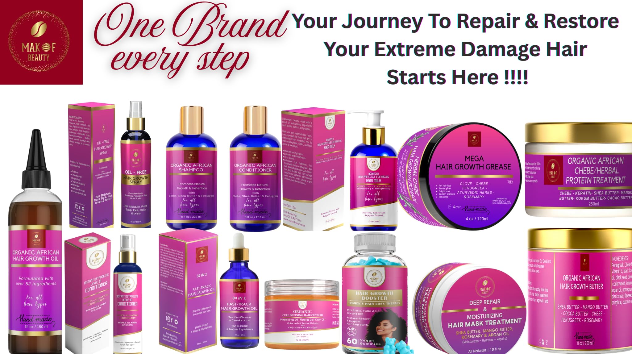 MAKOF BEAUTY Wash-and-go ready curl style shown in action.