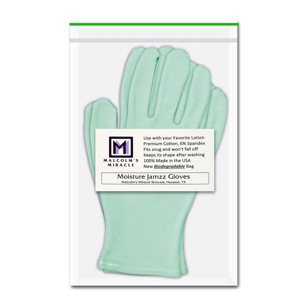 Malcolm's Miracle gloves after washing, showing their ability to hold shape when dried flat.