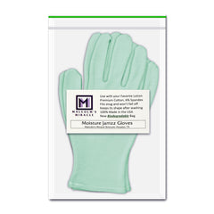 Malcolm's Miracle gloves after washing, showing their ability to hold shape when dried flat.