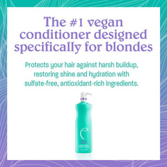 Malibu C Blondes Enhancing Duo Pack image highlights complete blonde color care