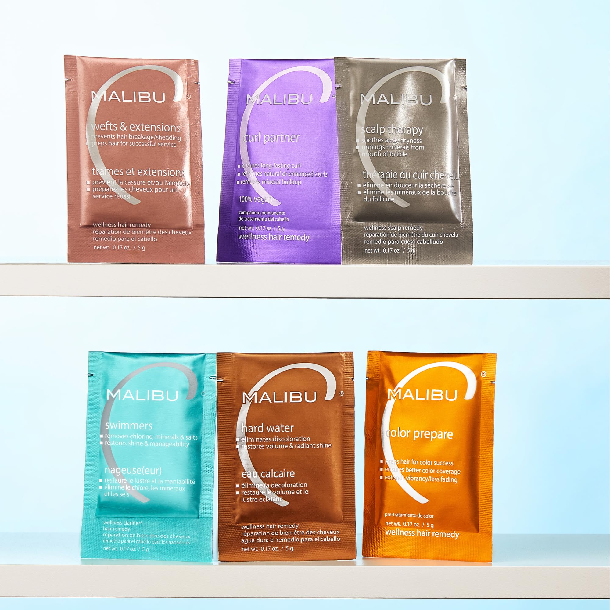 Malibu C Curl Partner Wellness Remedy before and after texture comparison