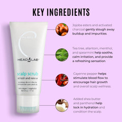 Malibu C Head Lab Scalp Scrub with shea butter hydrates and conditions the scalp