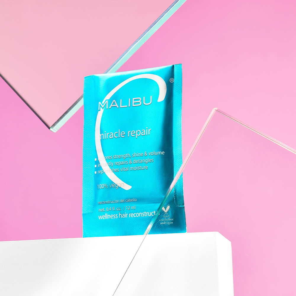 Malibu C Miracle Repair packaging on shelf
