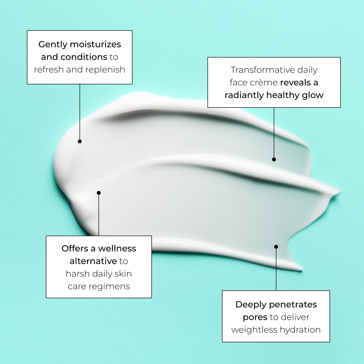 Malibu C Sensitiv Vital Crème applied to skin for hydration
