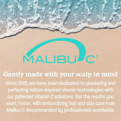 Malibu C Shine and smooth result shows healthier, more manageable hair