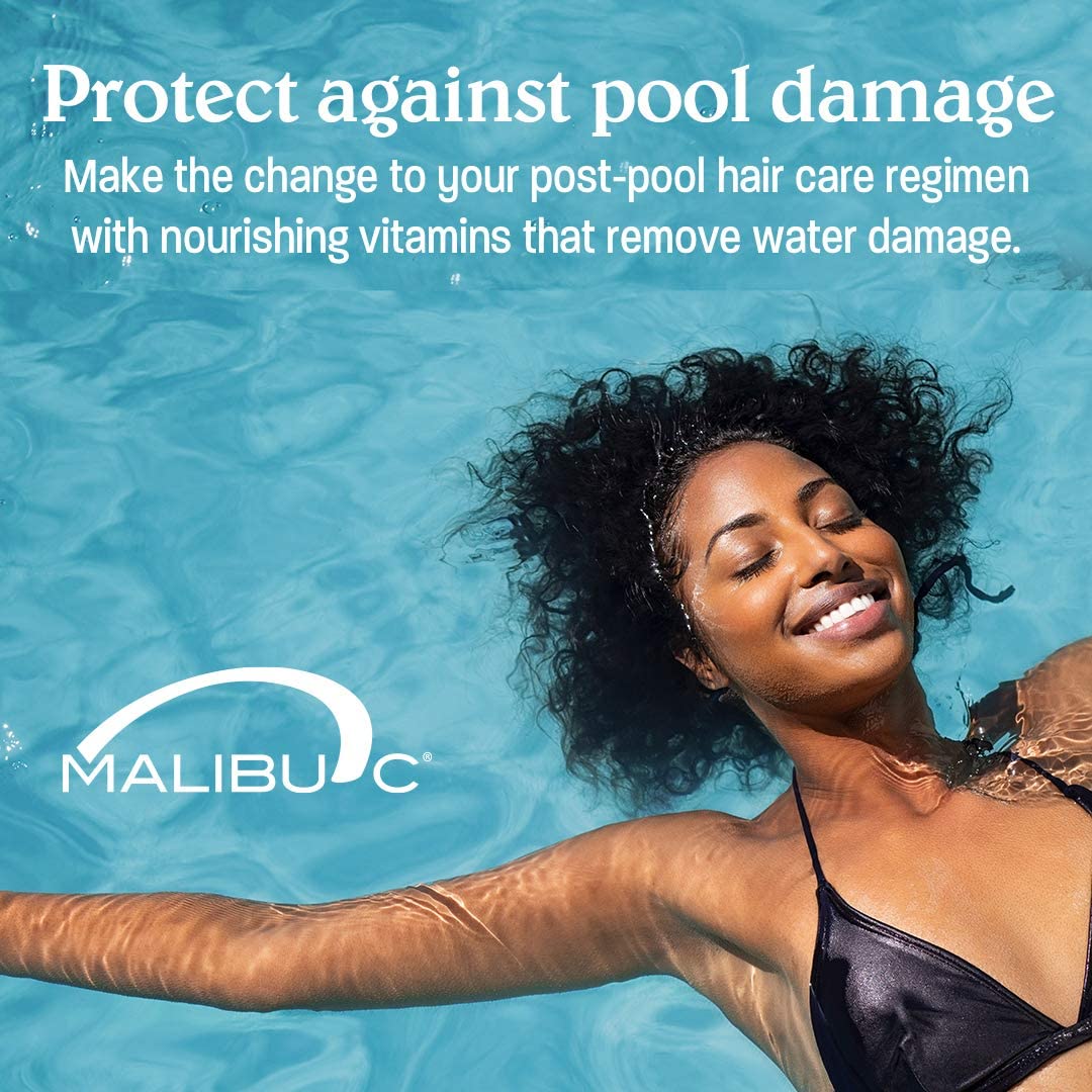 Malibu C Swimmers Wellness Allantoin and Pro-Vitamin B5 support smoothness and manageability