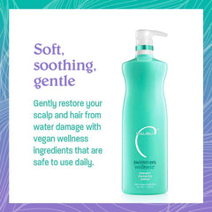 Malibu C Swimmers Wellness gentle formula for moisturized hair after pool days