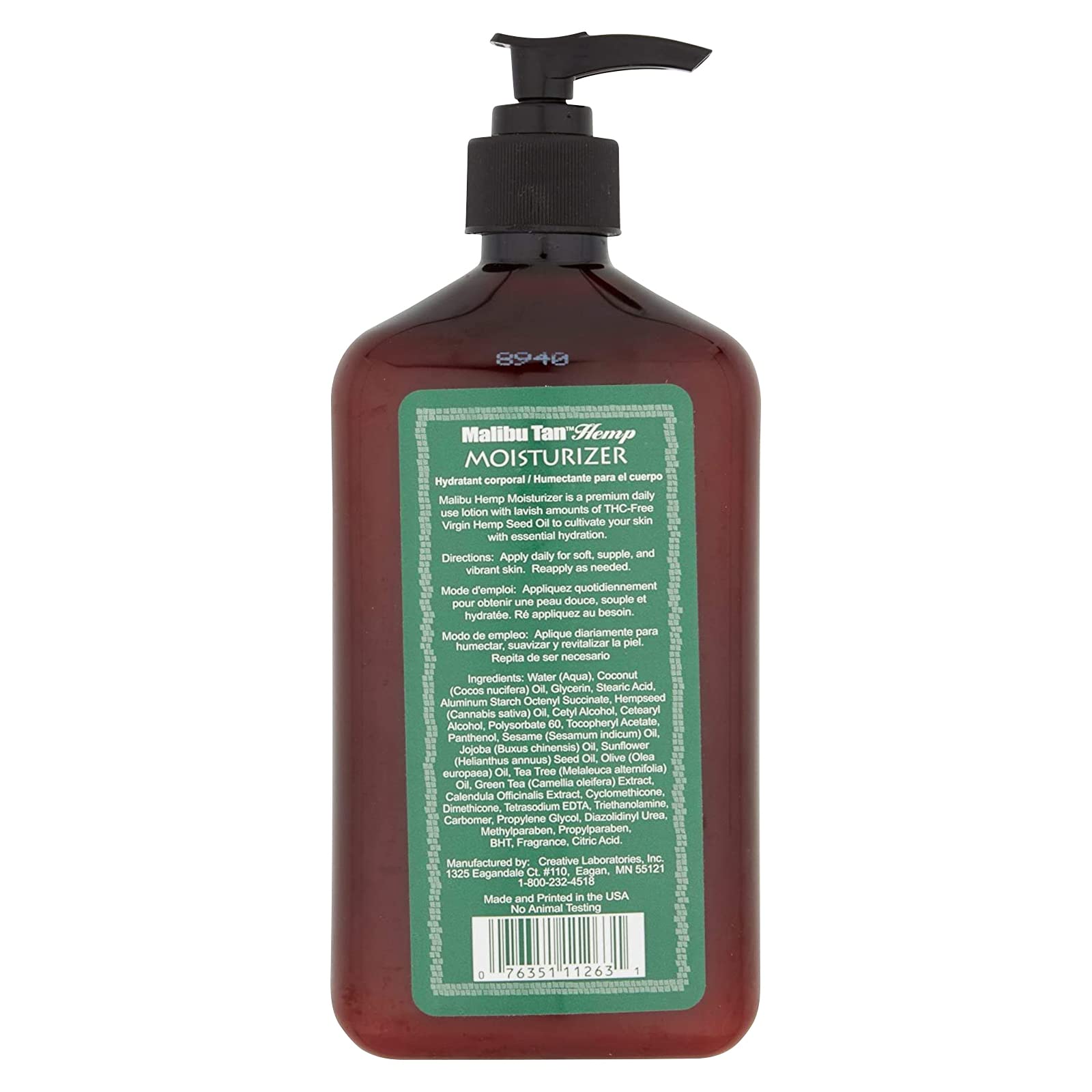 Malibu Tan 3-pack packaging emphasizes value and bulk hydration