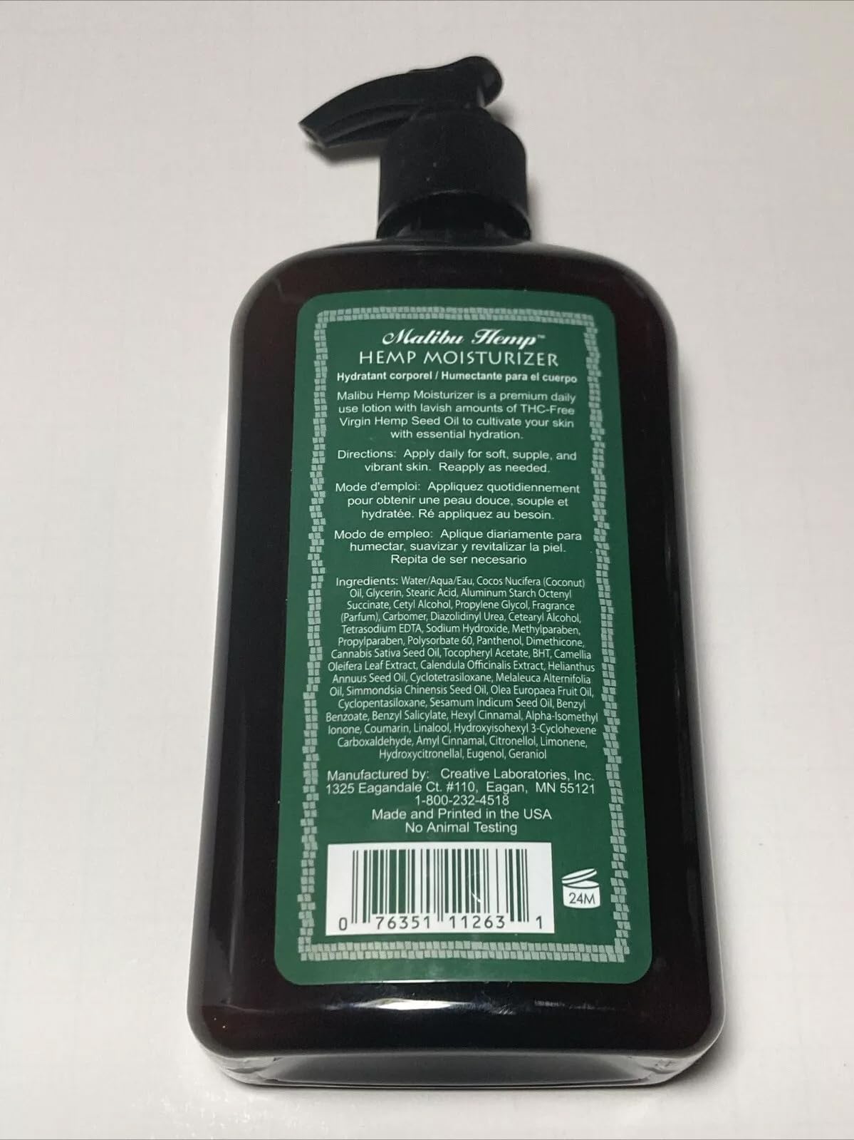 Malibu Tan Hemp Moisturizer provides gentle hydration for nourished skin.