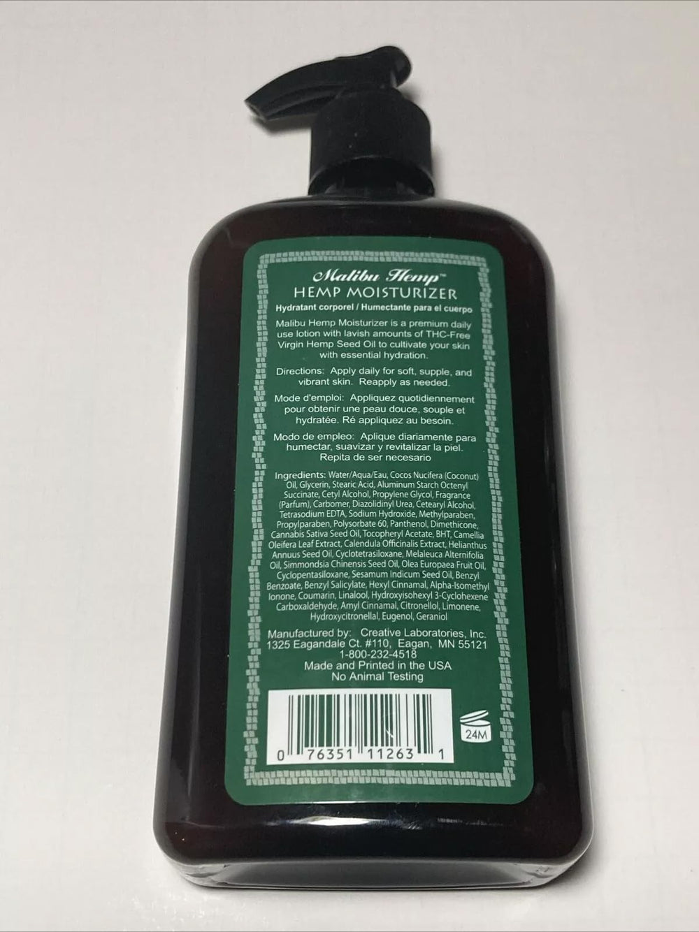 Malibu Tan Hemp Moisturizer provides gentle hydration for nourished skin.