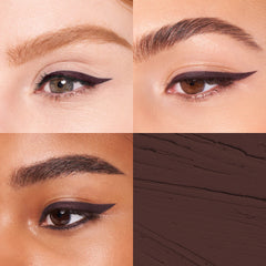 Mally Beauty Evercolor Gel Walnut swatch shows rich, pigmented brown shade.