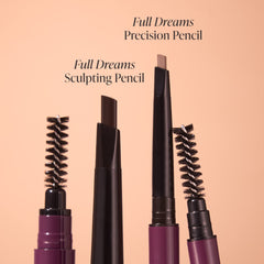 Mally Beauty Full Dreams Brow Pencil with included brush for easy grooming.