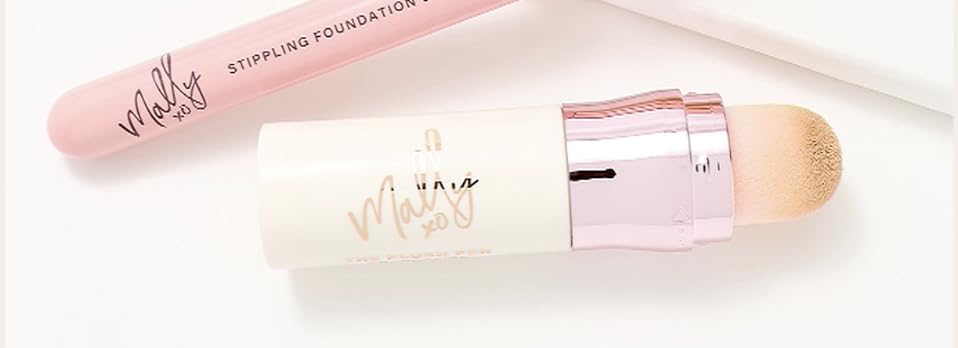 Mally Plush Pen Brightening Foundation bottle shows lightweight, buildable coverage.