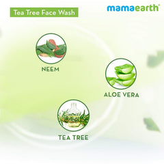 After-wash skin feels fresh with Mamaearth Tea Tree Face Wash.