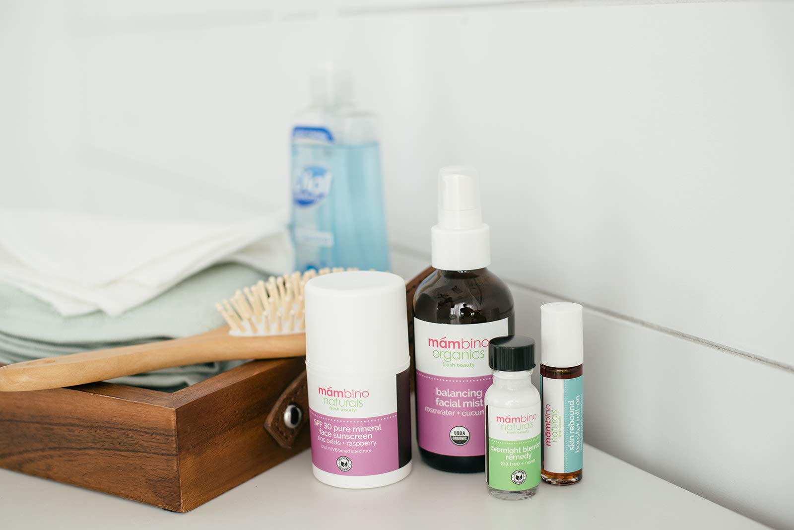 Mambino Organics 15 ml triple-pack for home and travel.