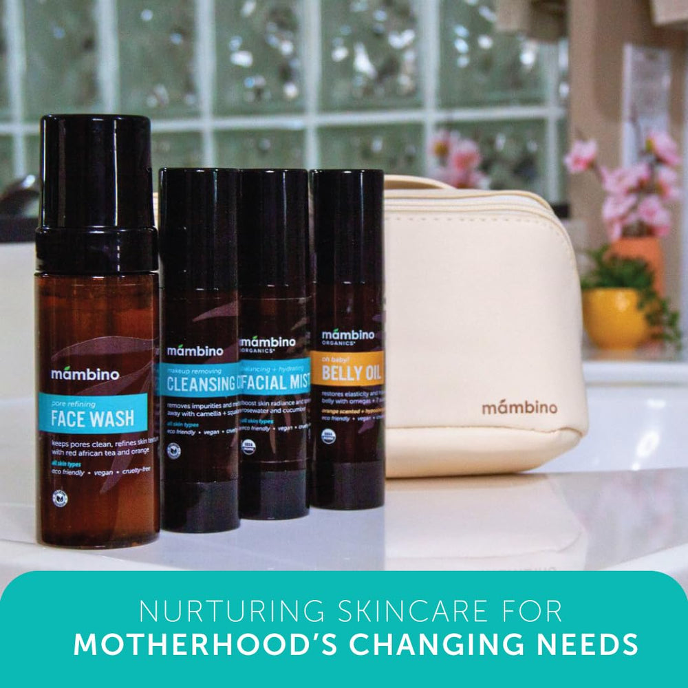 Mambino Organics packaging box presents the third-trimester kit elegantly