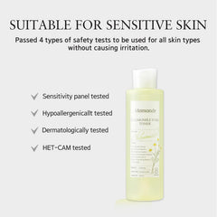 Mamonde Chamomile Pure Vegan Toner natural ingredients cue for clean beauty.