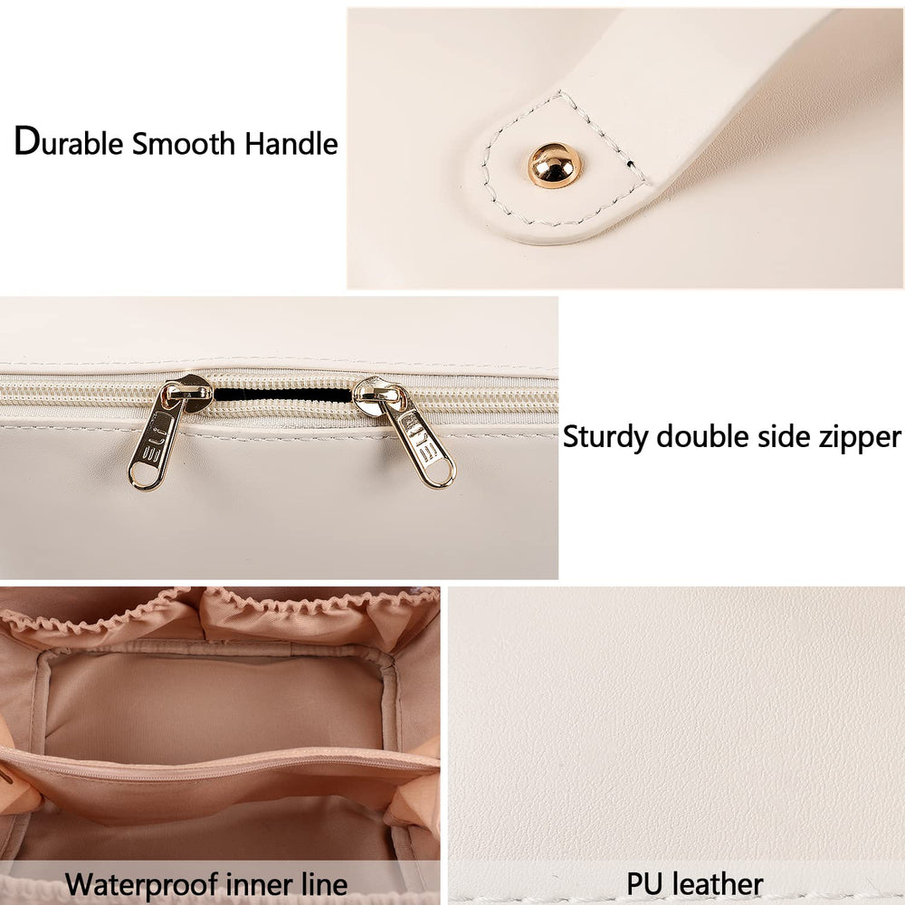 Durable PU leather exterior that resists moisture and cleans easily