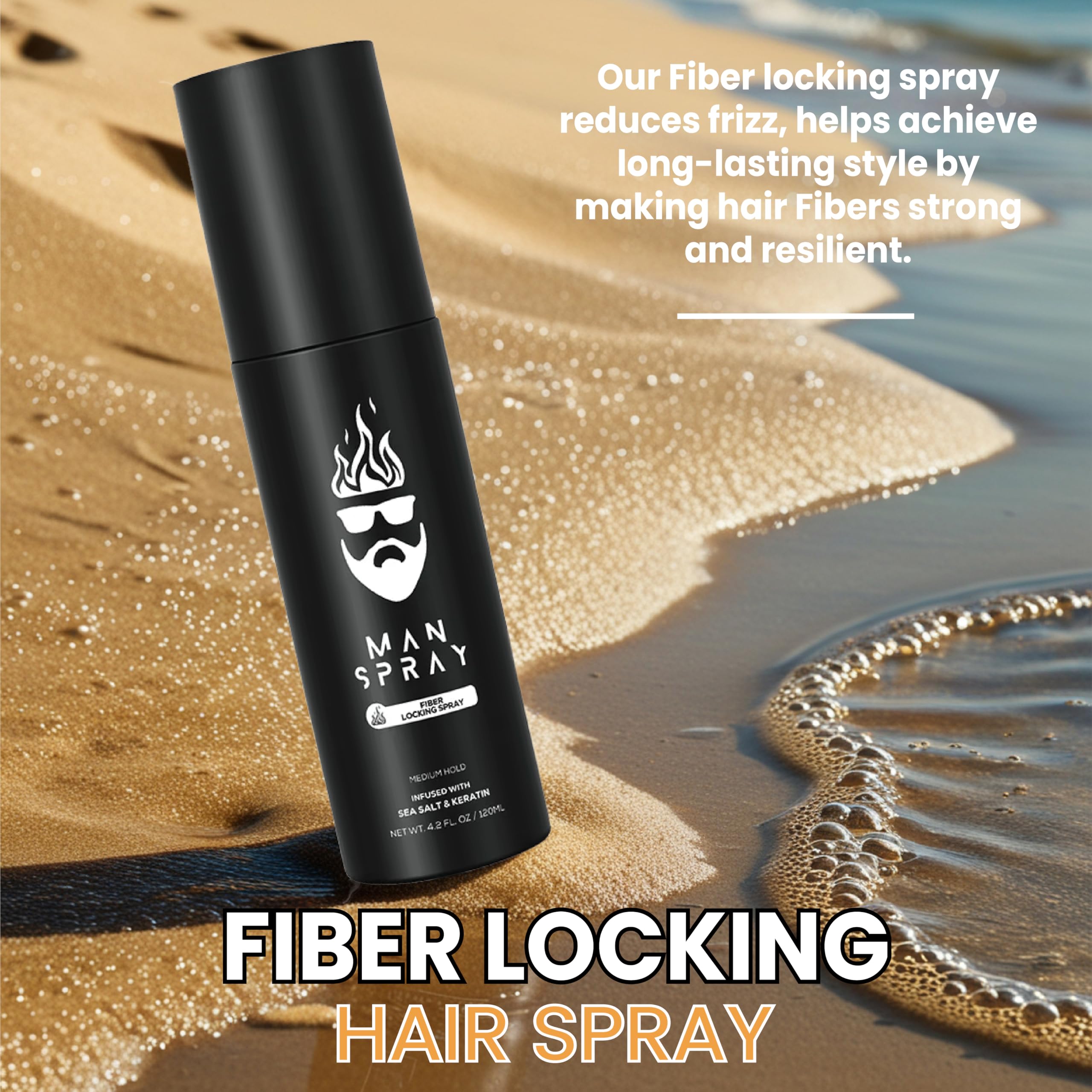 Man Essentials humidity-resistance formula keeps style intact.