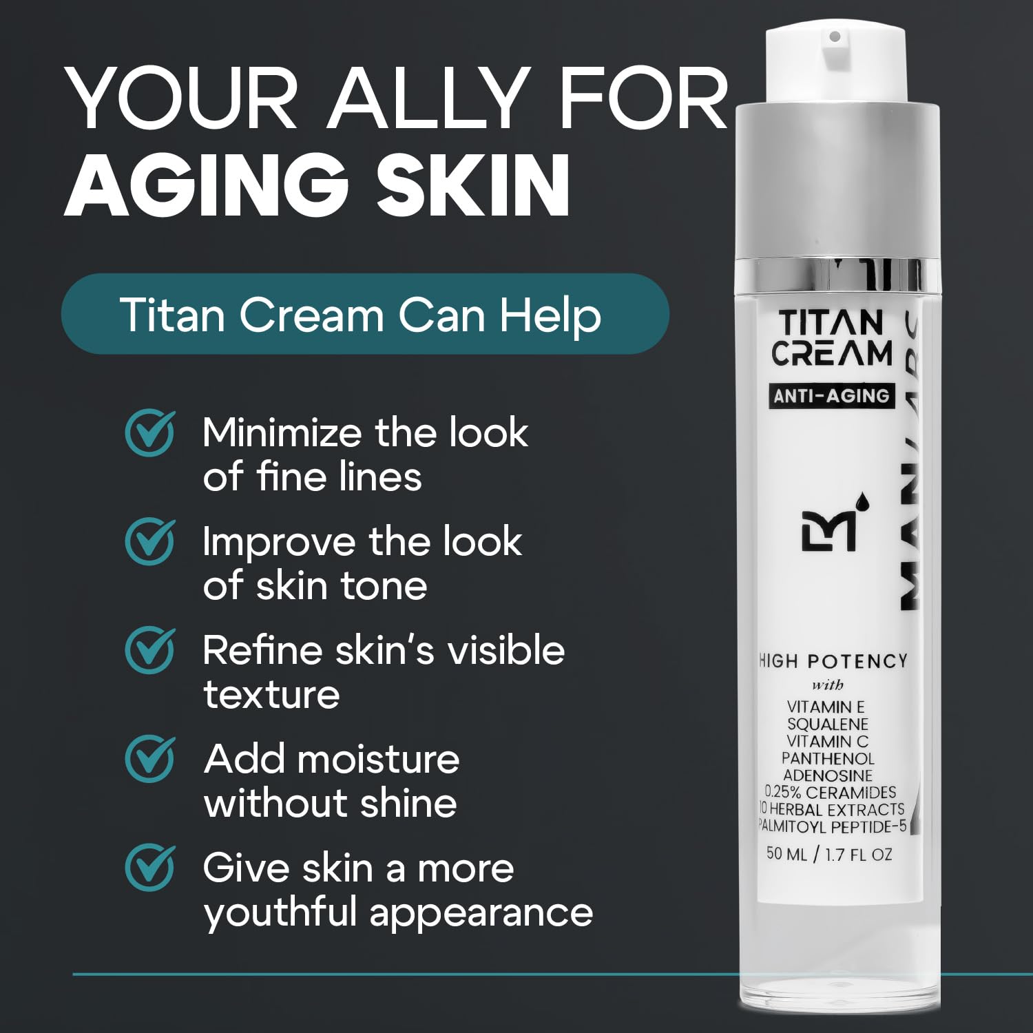 Cream applied to skin on hand for quick absorption.