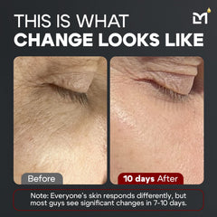 Titan MAX serum texture on fingertip, clear and fast-absorbing.